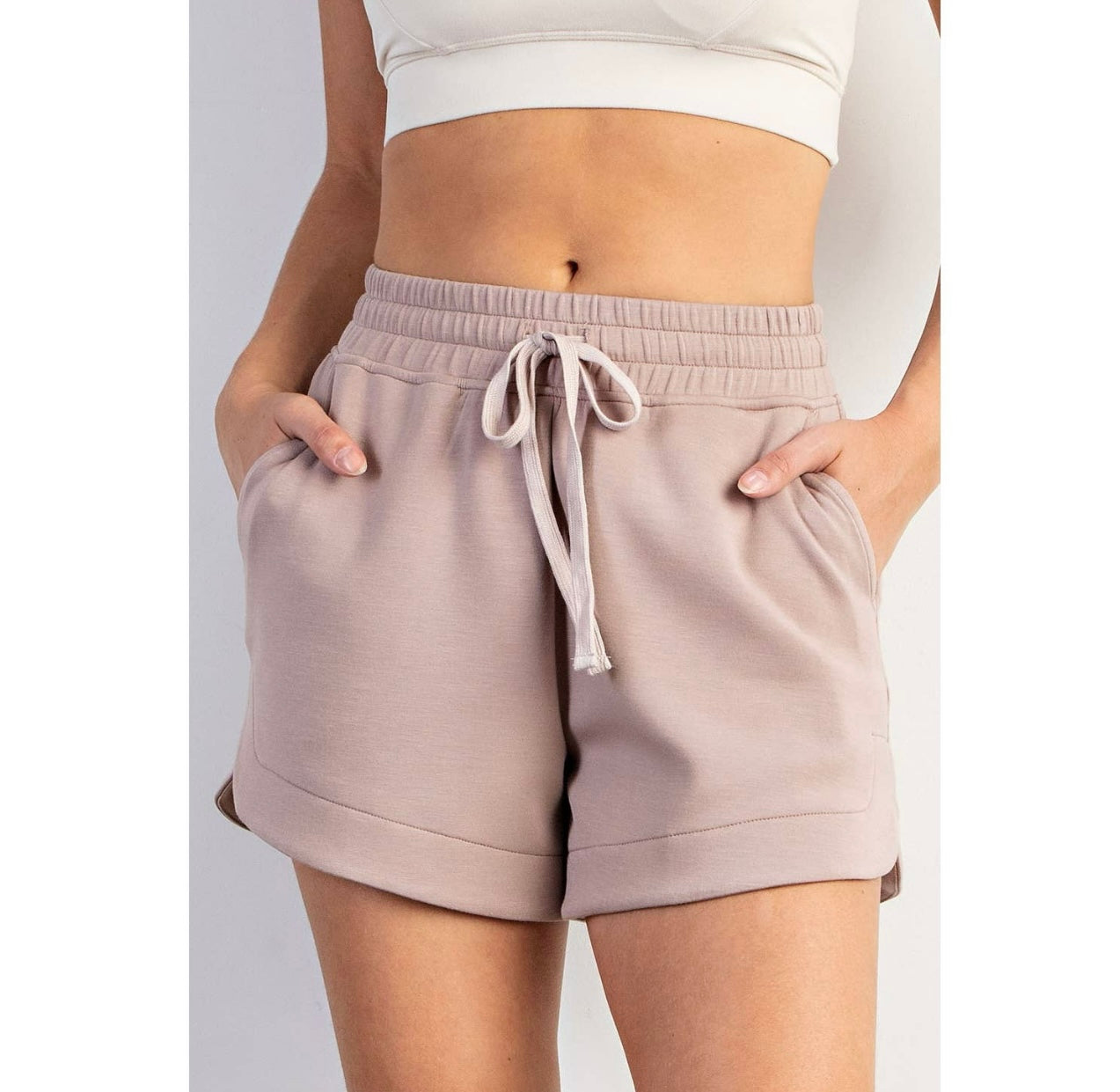 MODAL POLY SPAN SHORT SLEEVE QUARTER ZIP TOP