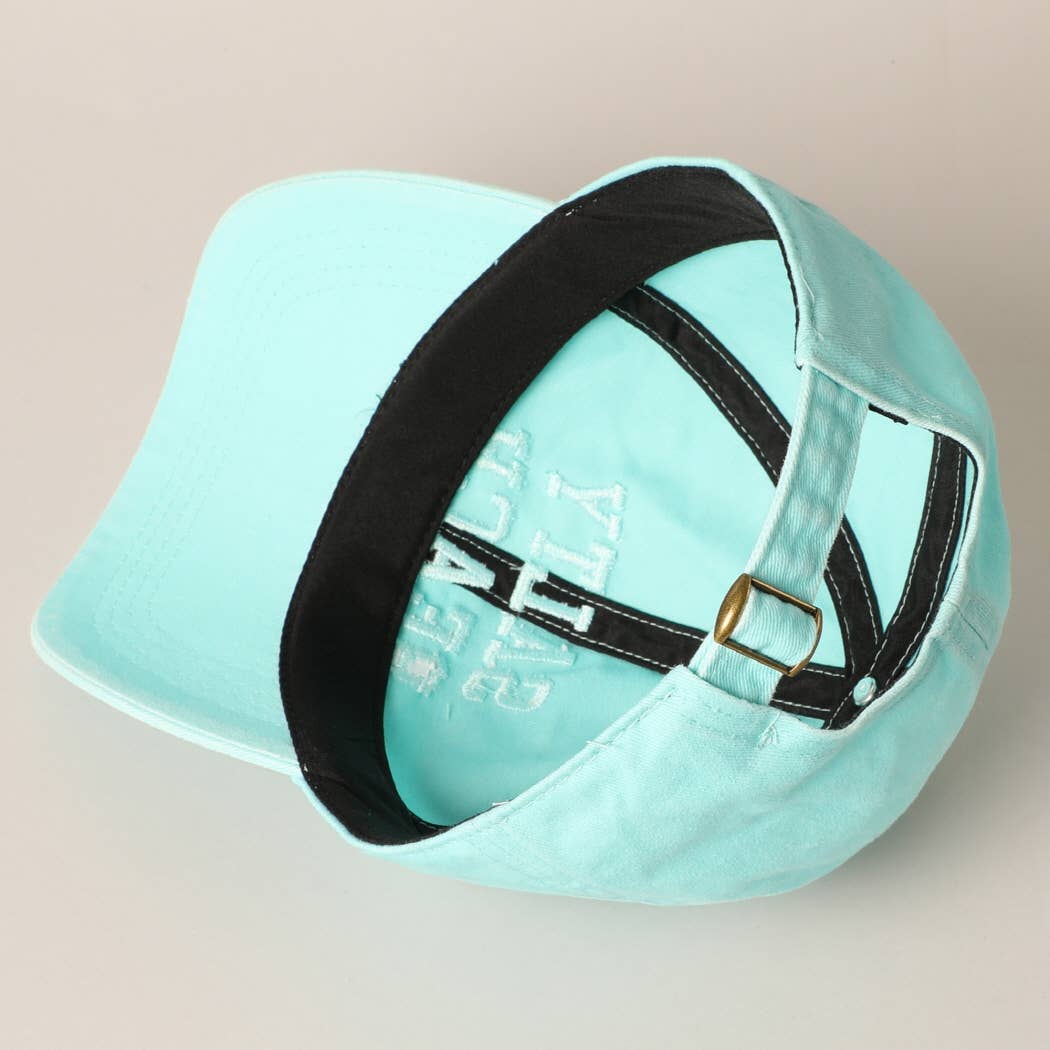 Salty Beach Text Embroidery Baseball Cap