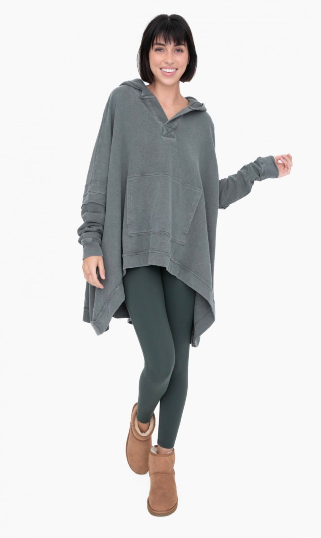Oversized Cotton Poncho