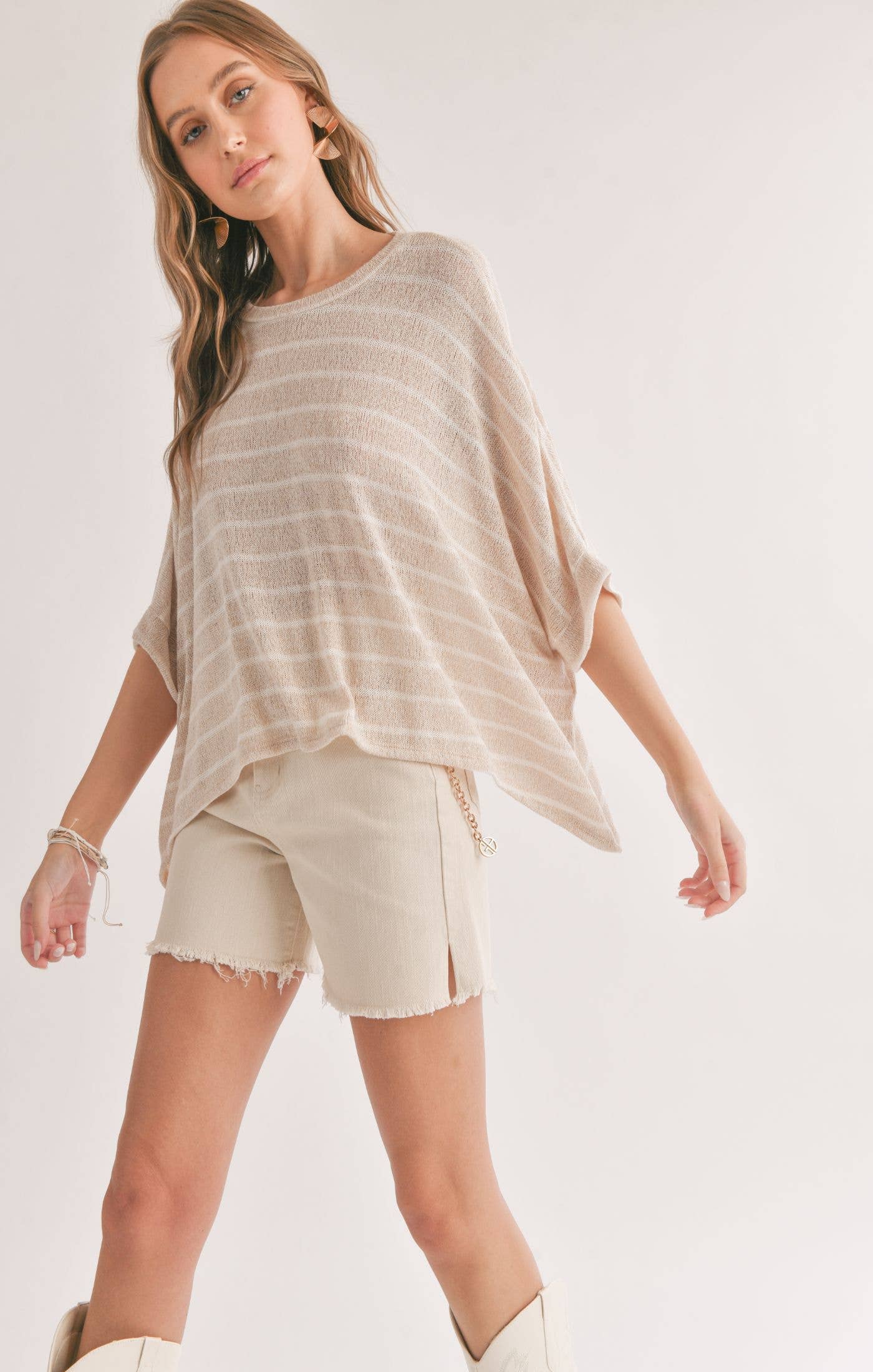 Horizon Striped Oversized Top