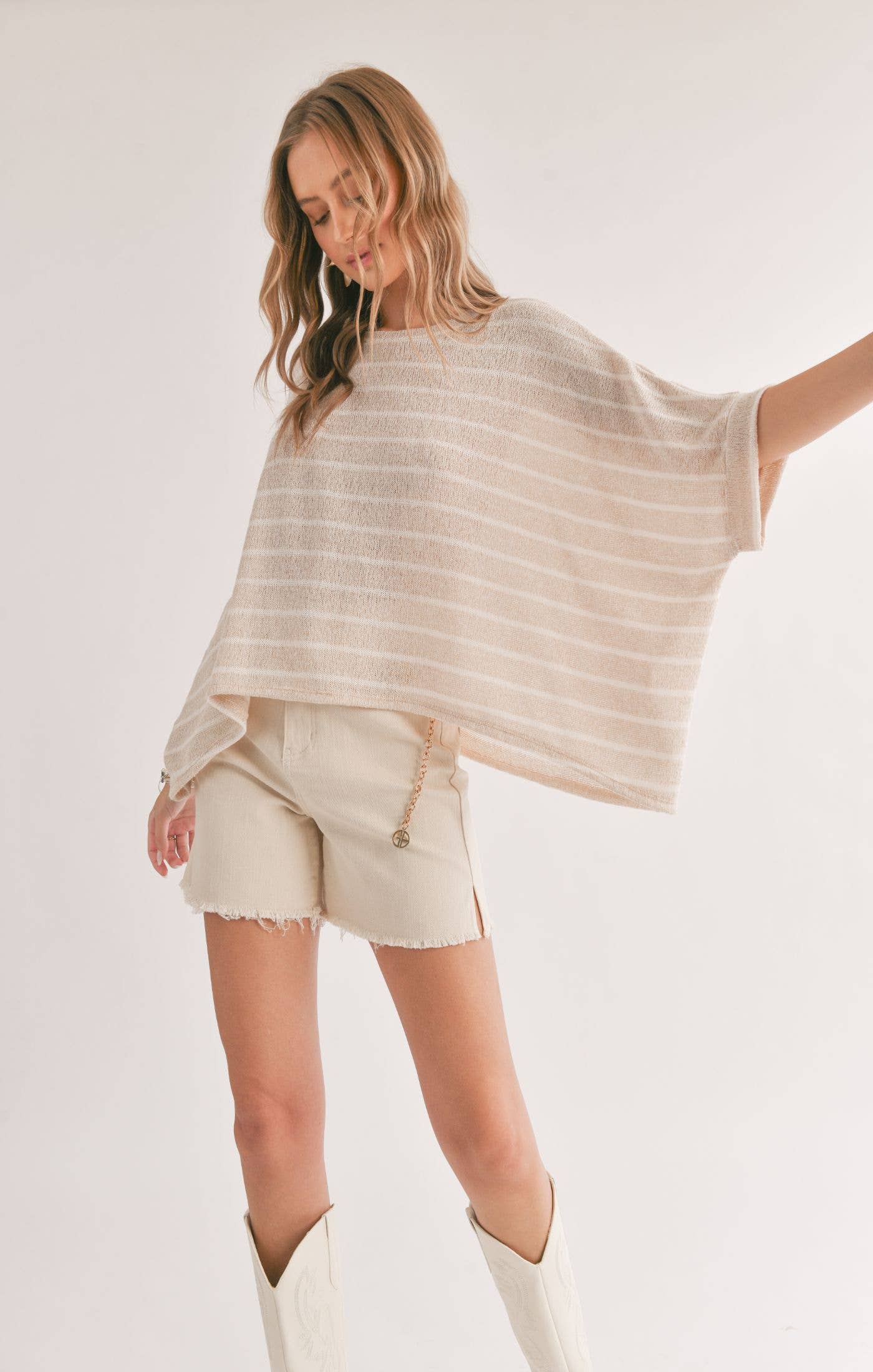 Horizon Striped Oversized Top