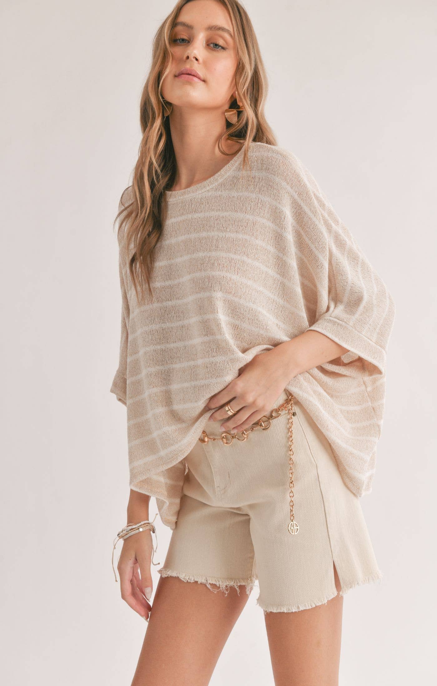 Horizon Striped Oversized Top