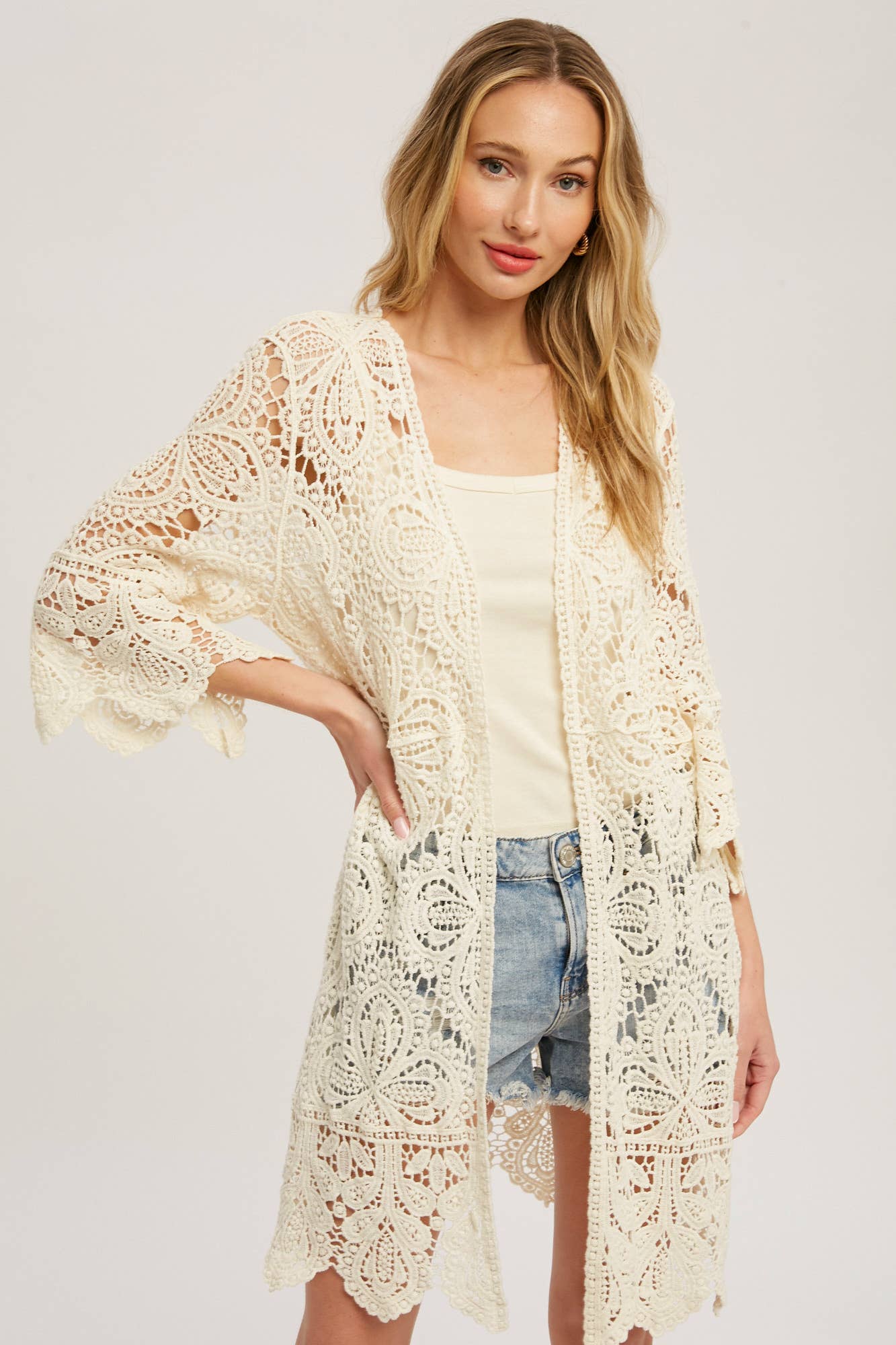 CROCHET LACE CARDIGAN