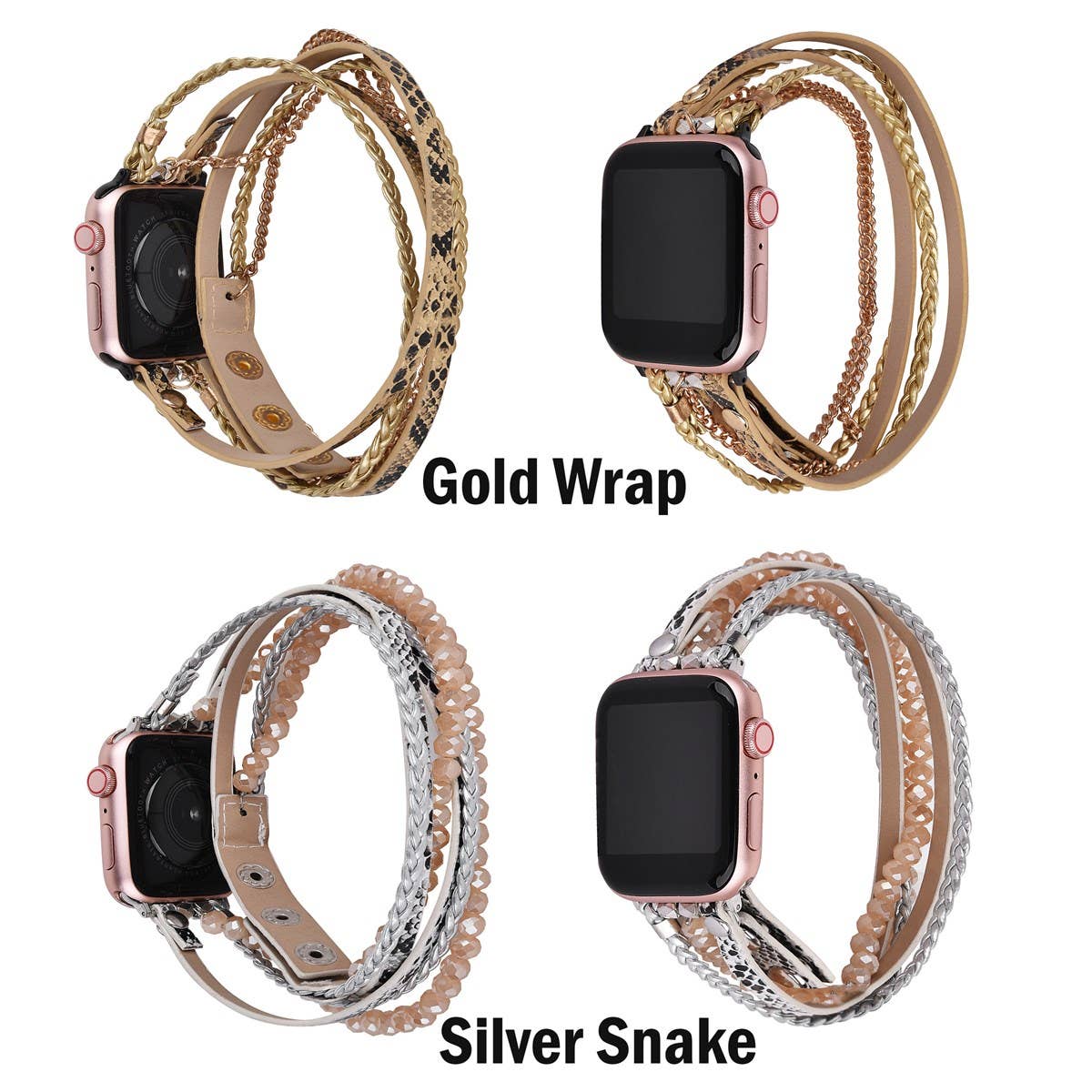 Boho Braided Leather Band Apple Watch Wrap