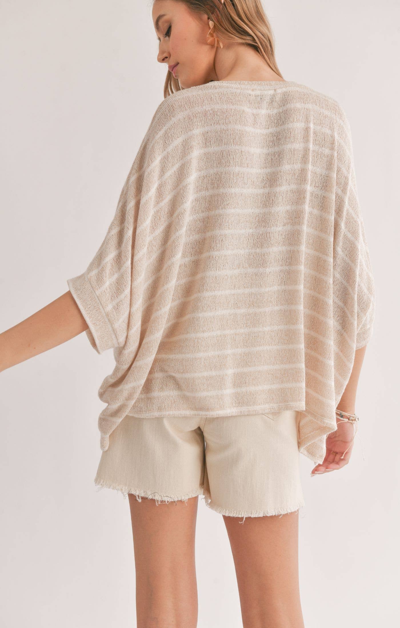 Horizon Striped Oversized Top