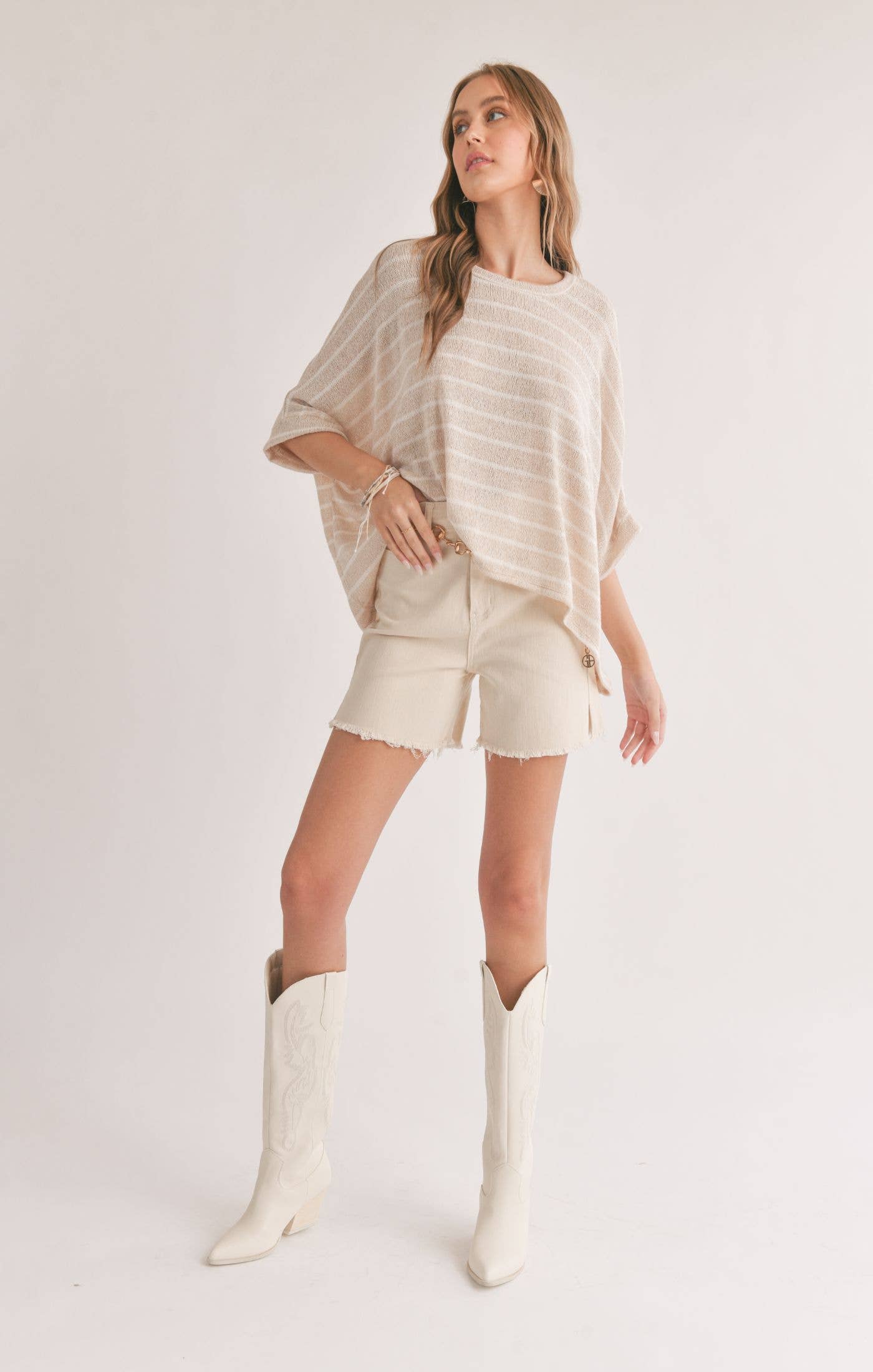Horizon Striped Oversized Top