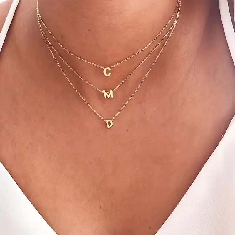 Floating Initial Necklace