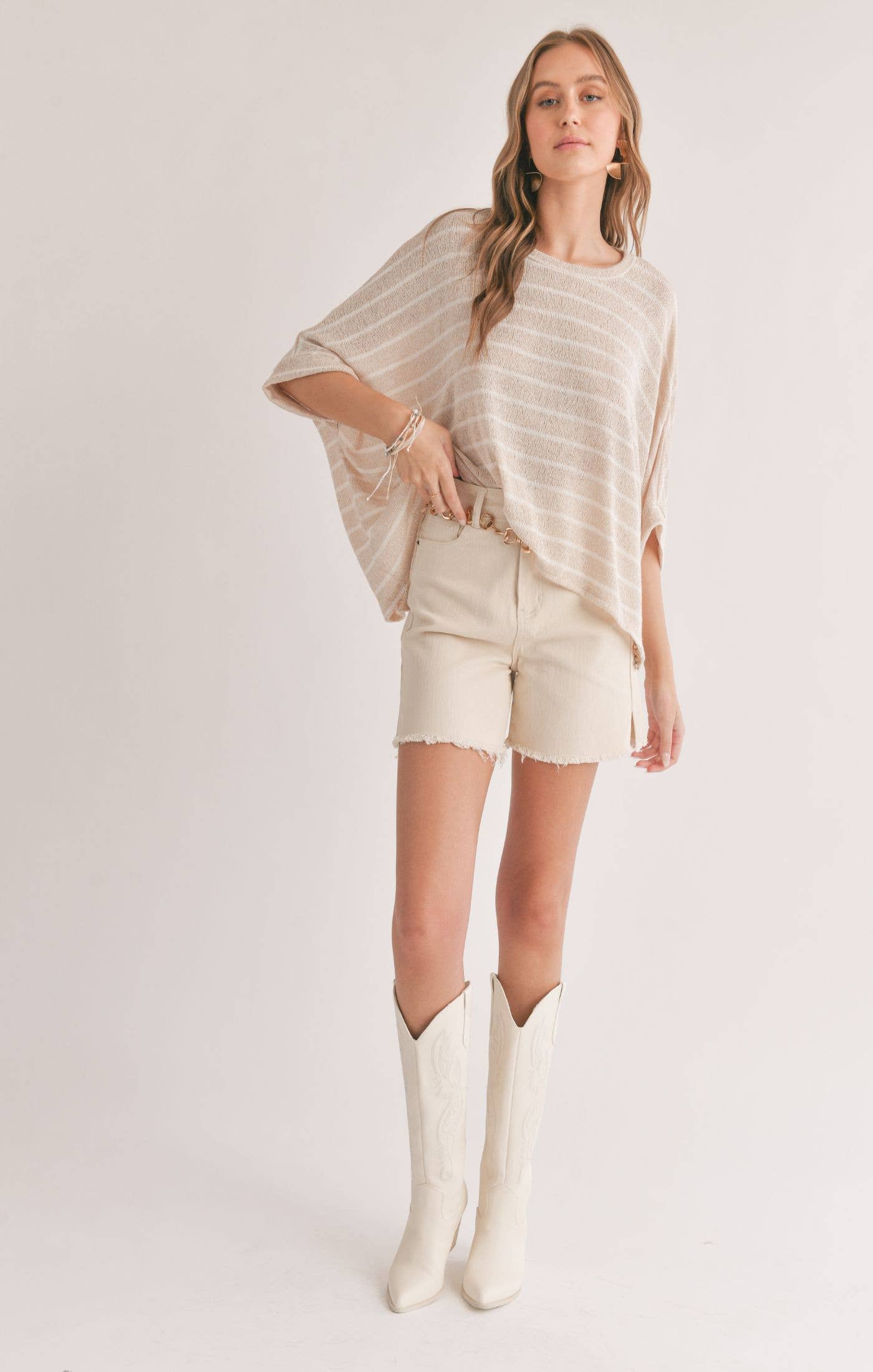 Horizon Striped Oversized Top