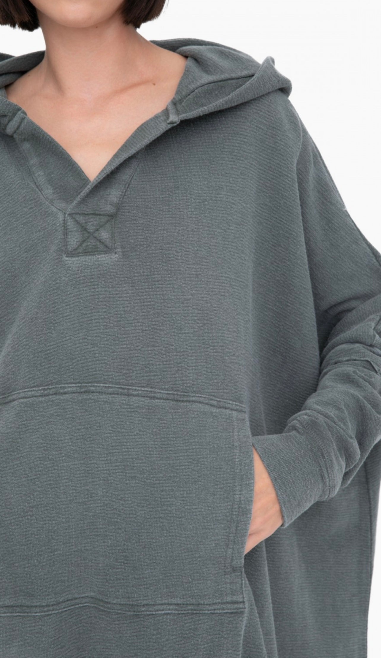 Oversized Cotton Poncho