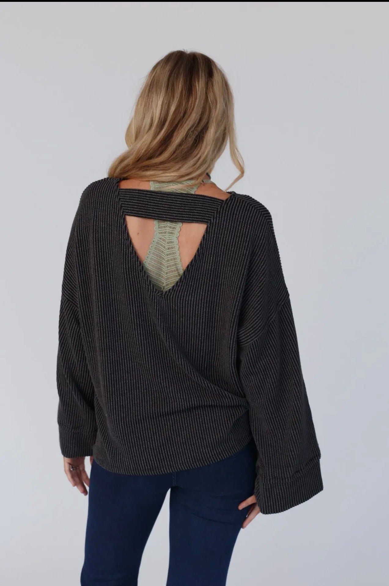 Love It Round Neckline Textured Top