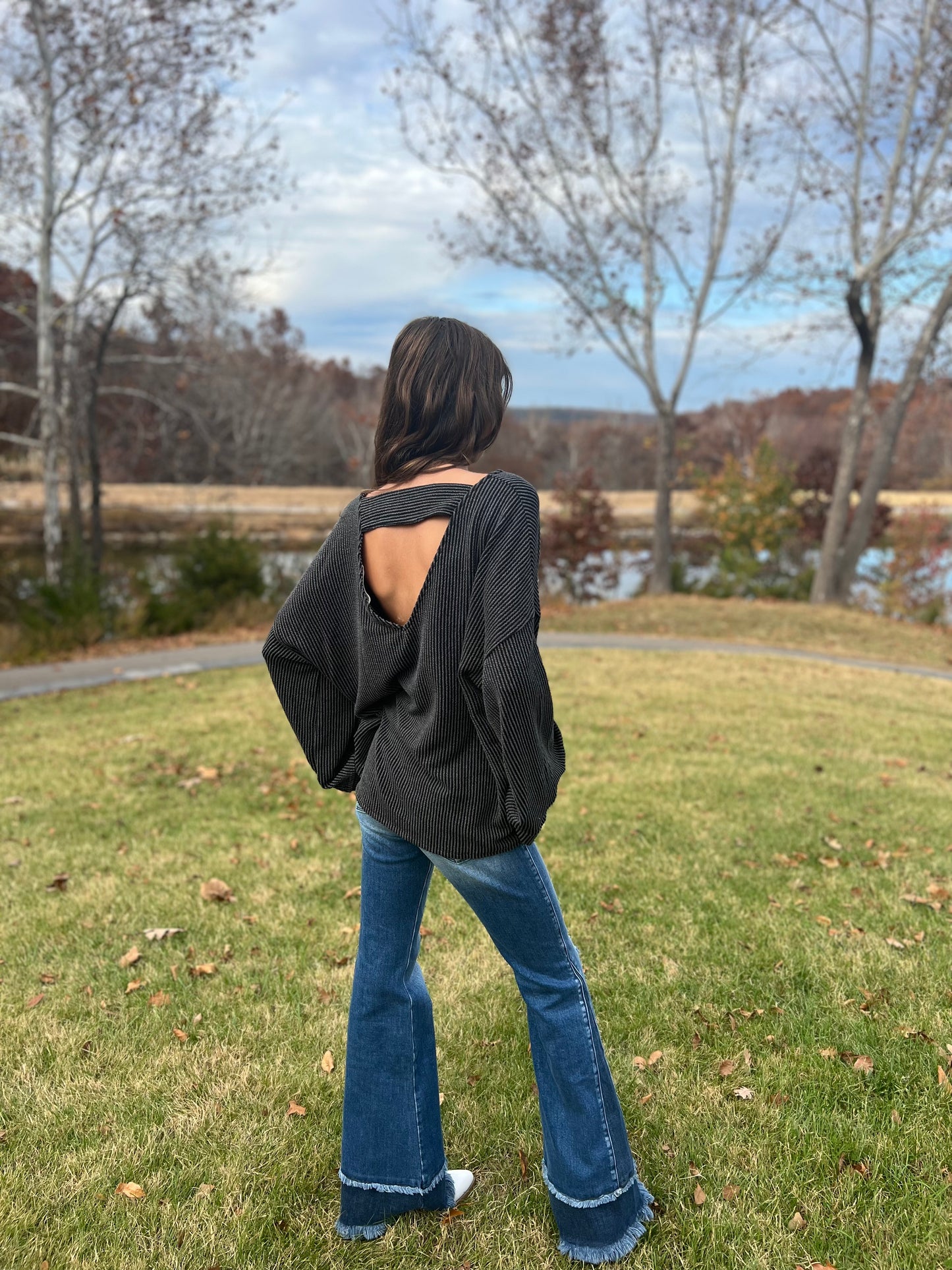 Love It Round Neckline Textured Top