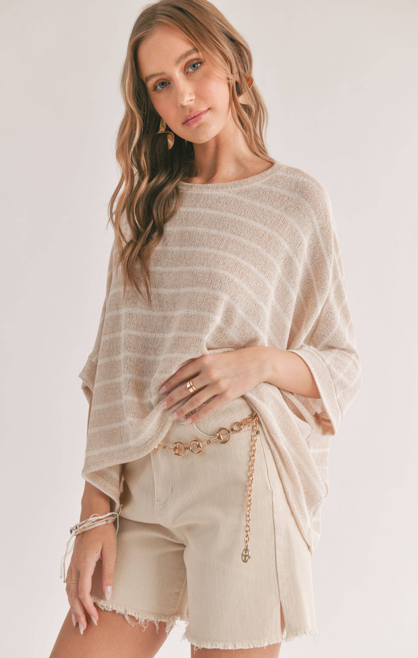 Horizon Striped Oversized Top