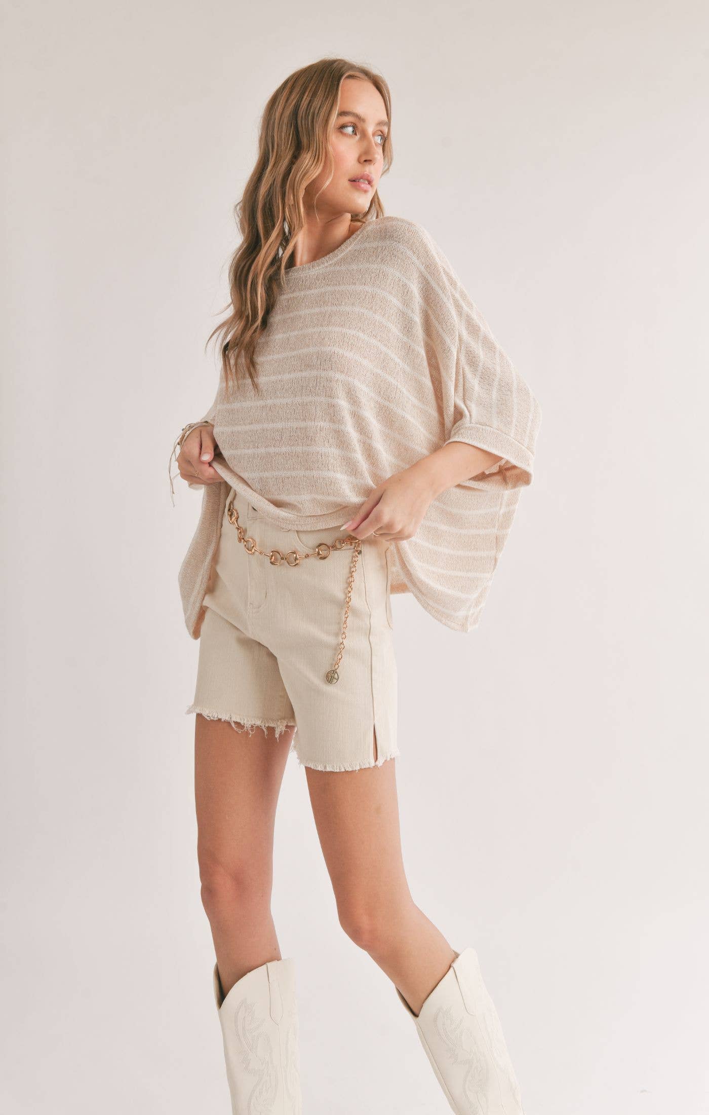Horizon Striped Oversized Top