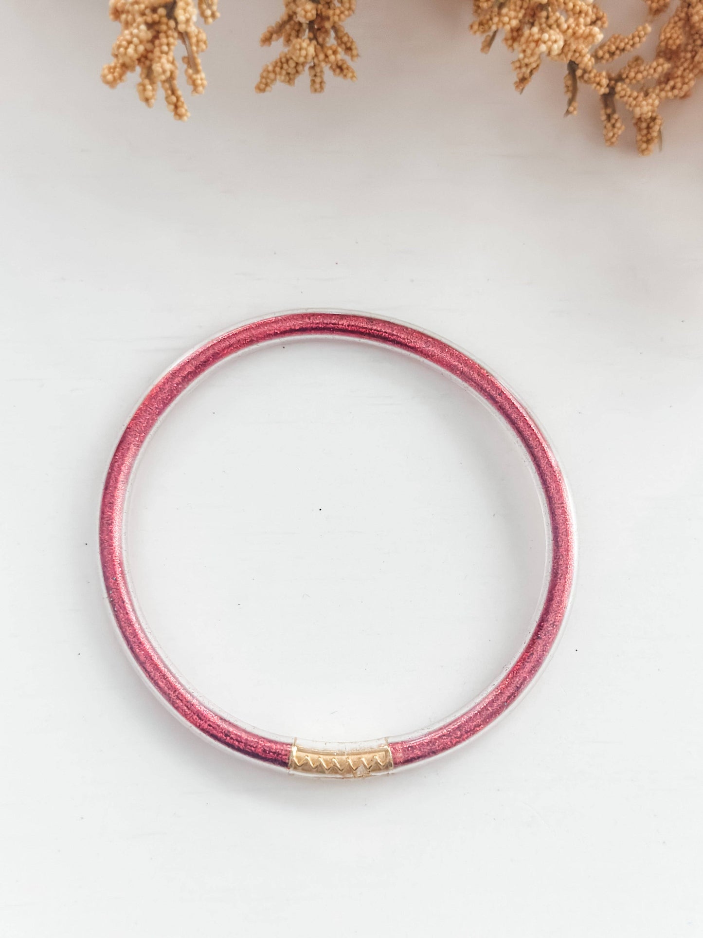 Gili Jelly "Red" Glitter Bracelet