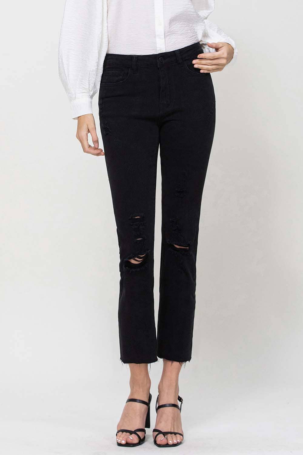 Flying Monkey High Rise cropped Jean