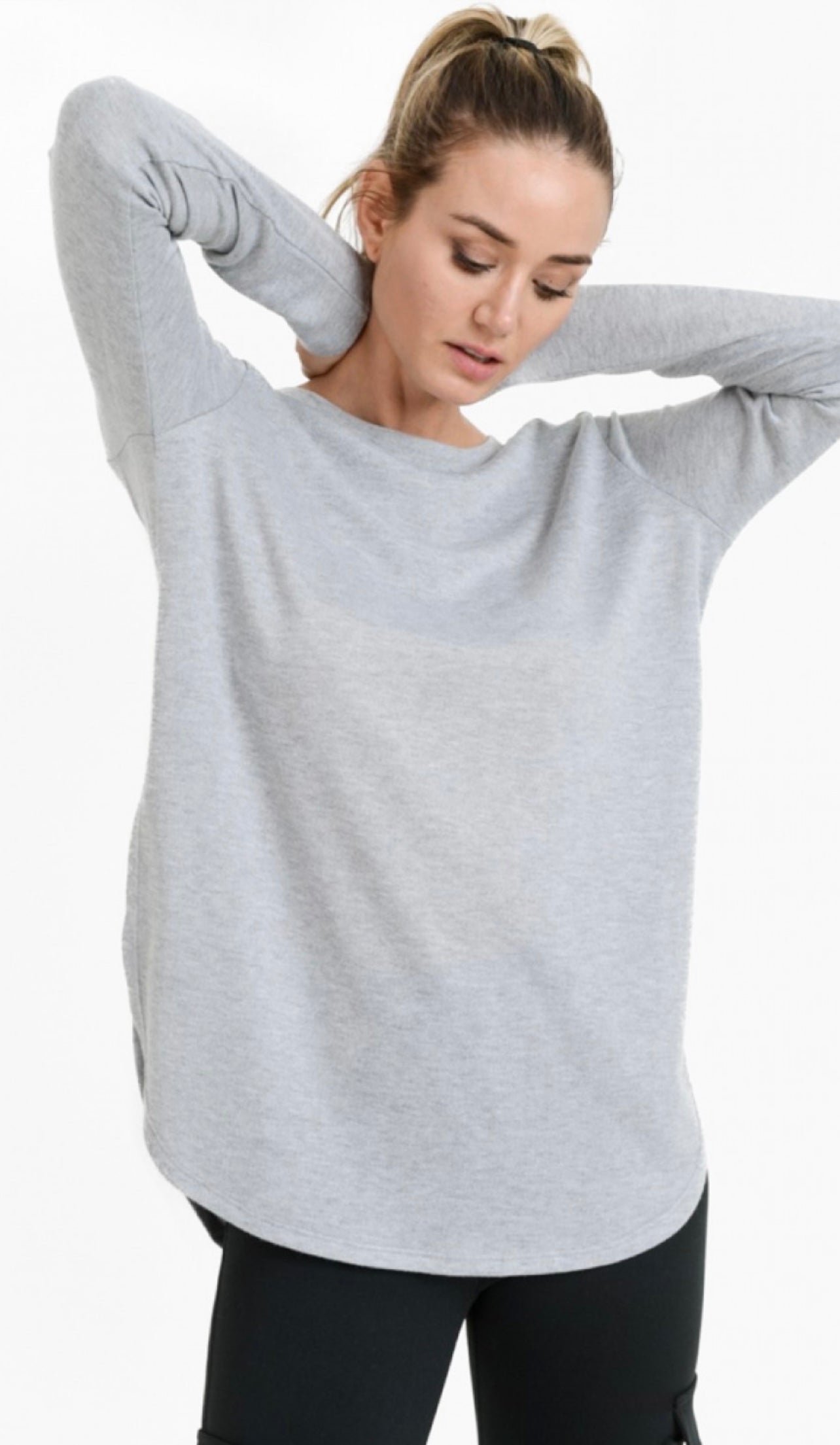 Long Sleeve Flow Top with Side Slits