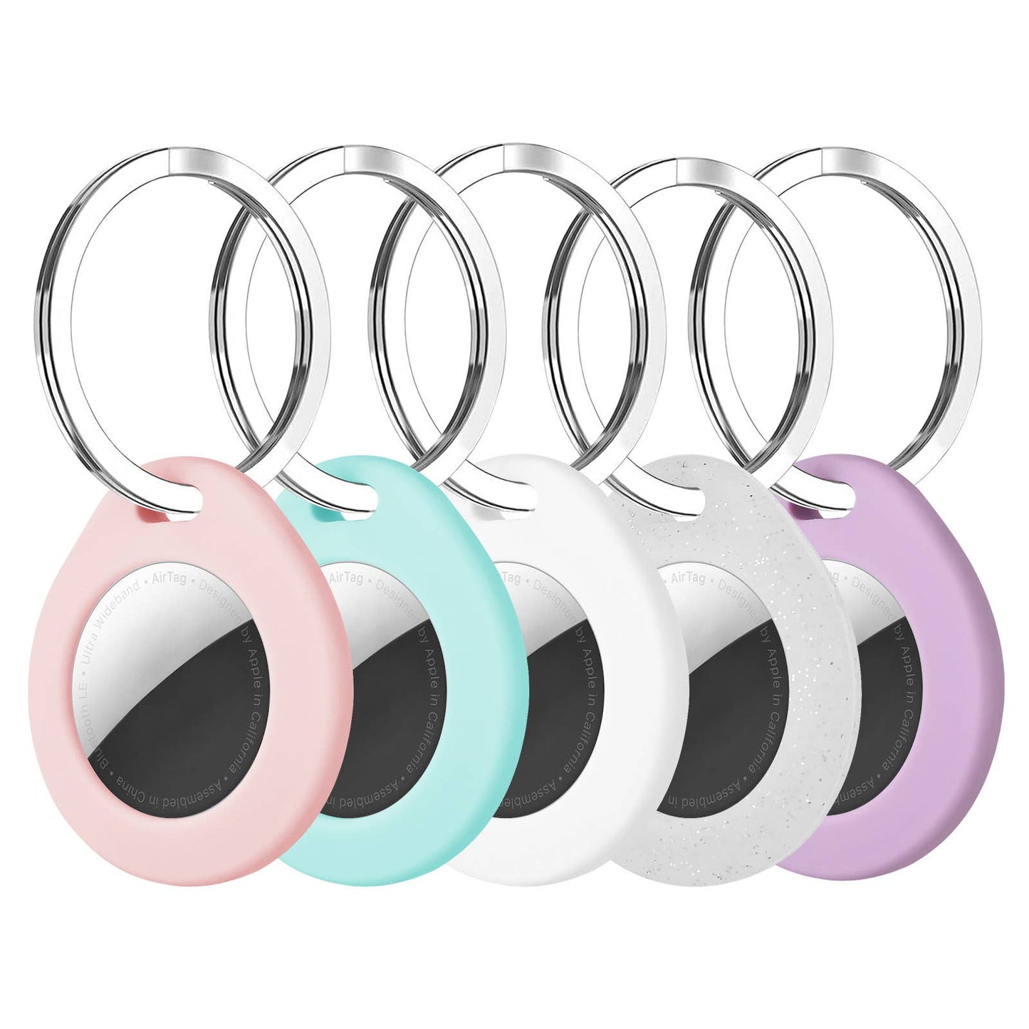 Silicone Shell Holder Case with Key Ring for AirTag