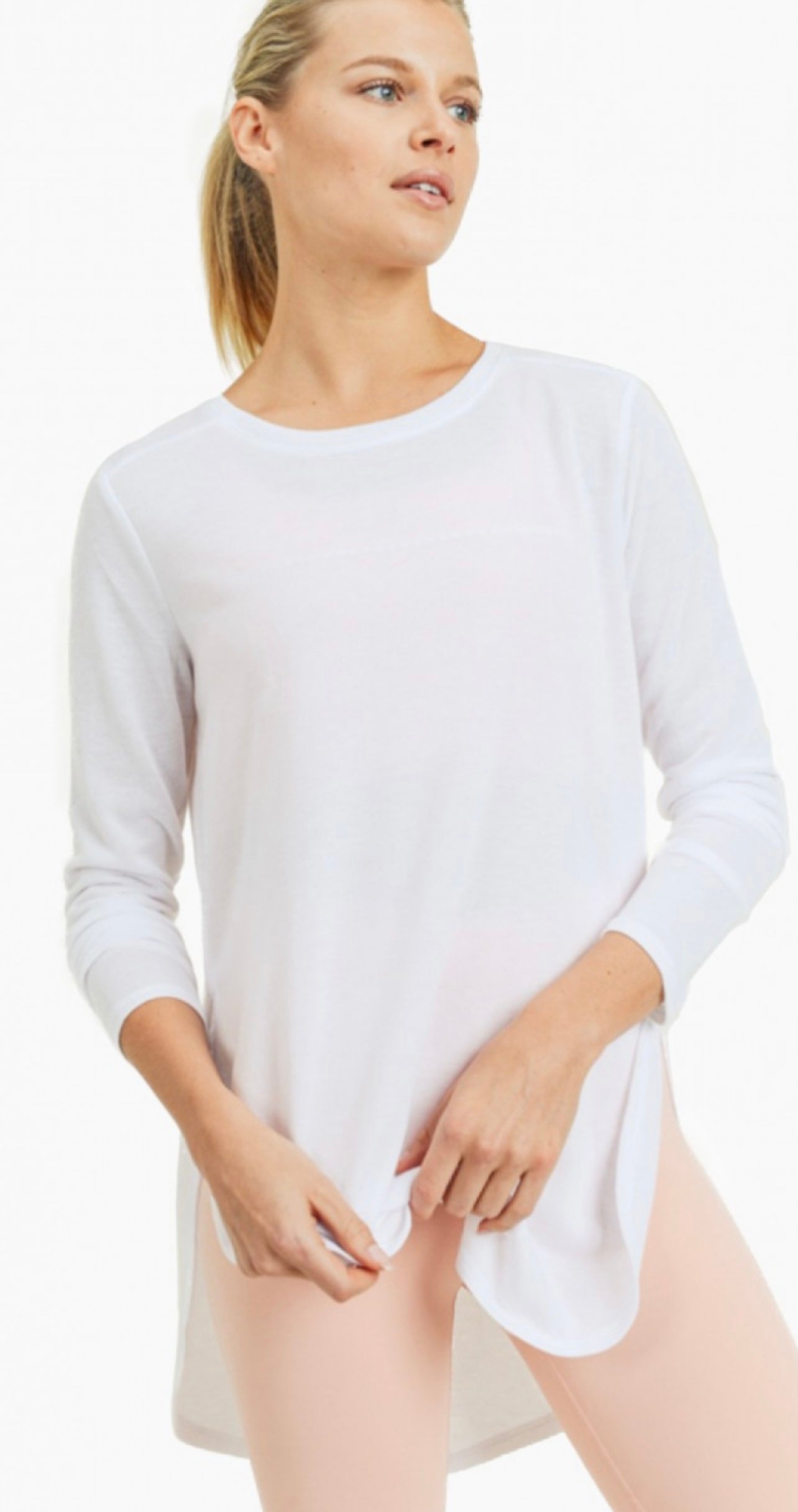 Long Sleeve Flow Top with Side Slits