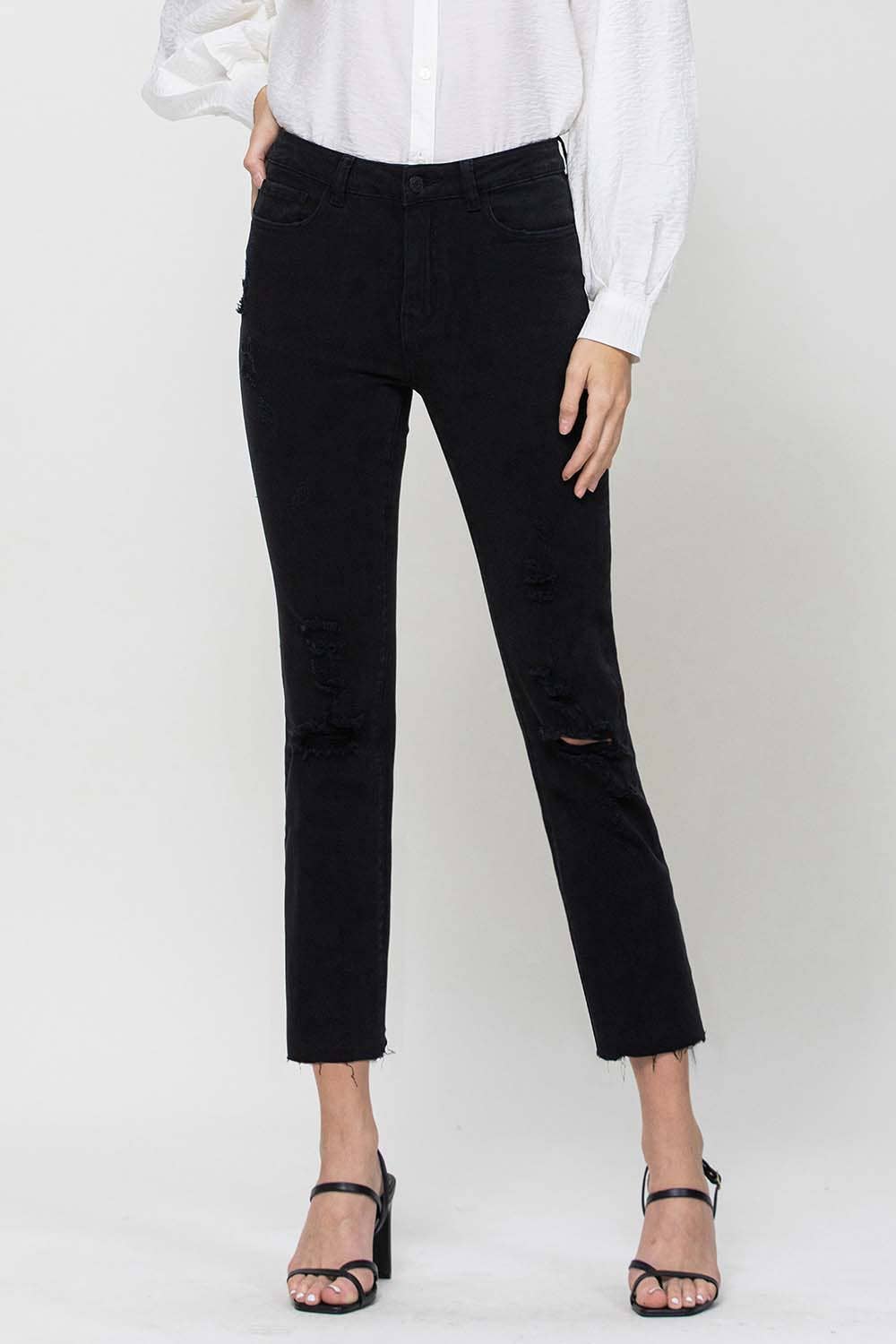 Flying Monkey High Rise cropped Jean