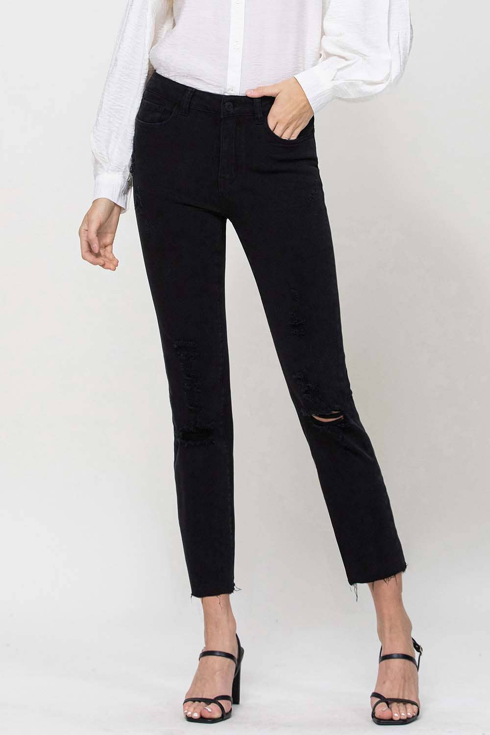 Flying Monkey High Rise cropped Jean