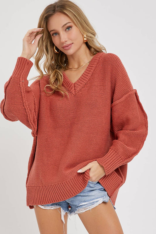 Marsala Oversized Sweater
