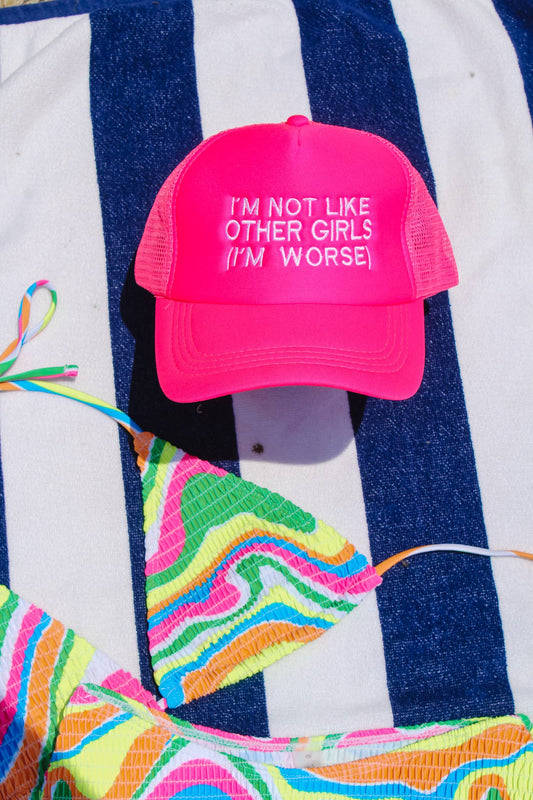 I'M NOT LIKE OTHER GIRLS TRUCKER CAP